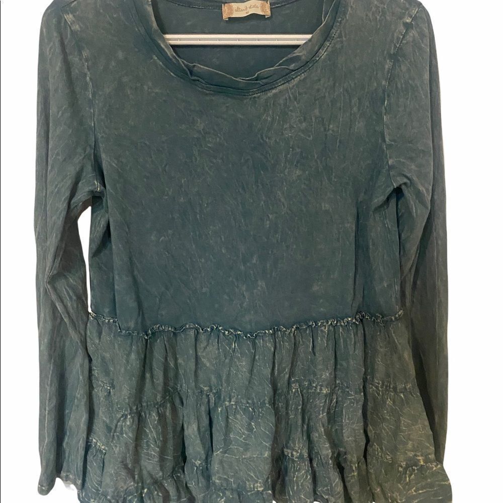 Women’s Altair’s State Distressed Teal Top • Medium